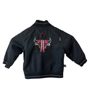 Nike Air Jordan Jacket Bomber 18 Month Mid 1‎ Chicago Bulls Jumpman